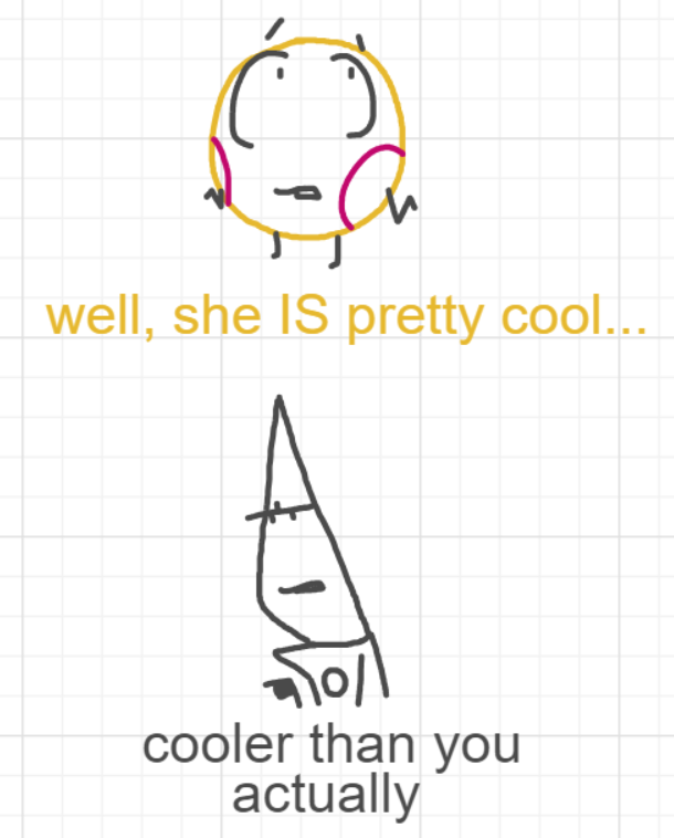 A panel from Running Duos, episode four of the Board Boards object show by Furretwalk/WalkingFurret.